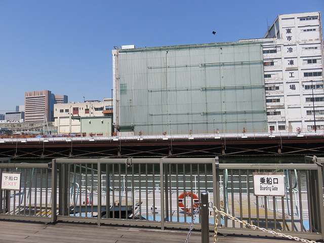 浜離宮恩賜庭園の水上バスの乗船口