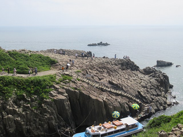 福井県東尋坊の遊覧船