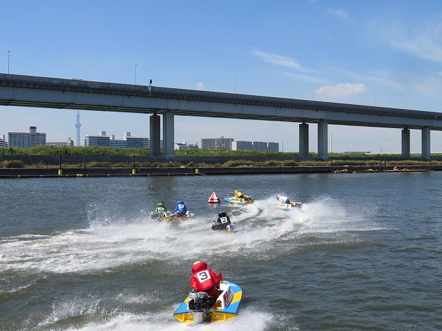 江戸川競艇場の1マーク