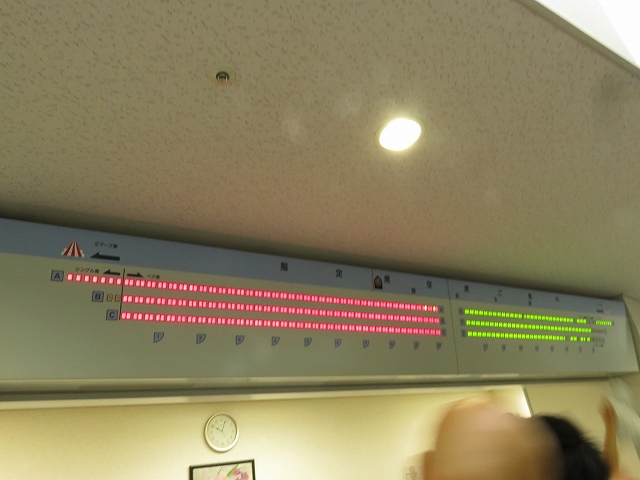 びわこ競艇場の指定席空席確認モニター