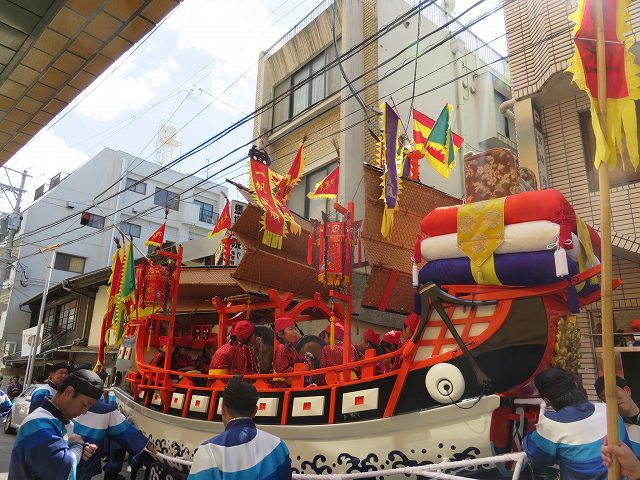 長崎くんちの庭先回り