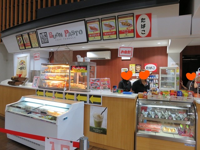 蒲郡競艇場の1階売店「BUON PATO」