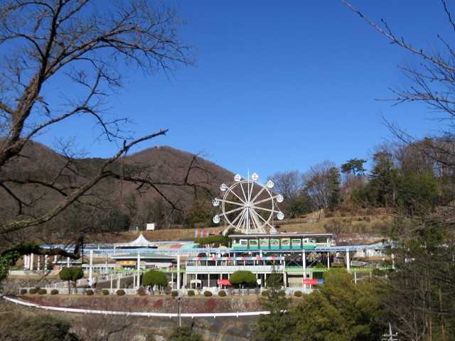 桐生が岡動物園から見た桐生が岡遊園地