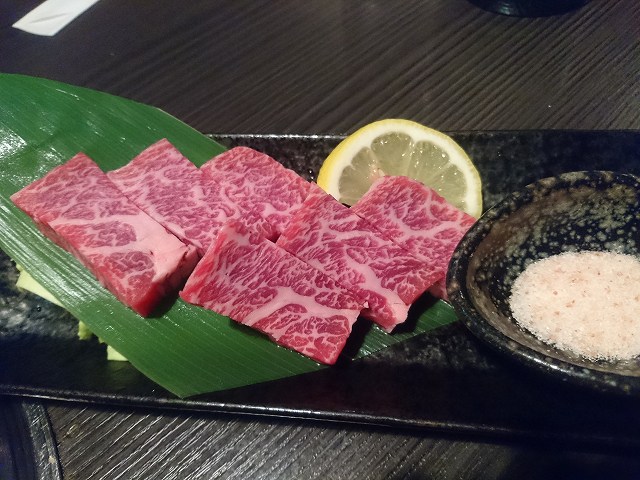 津市の焼肉屋「天福」の松阪牛の極上部位カイノミ