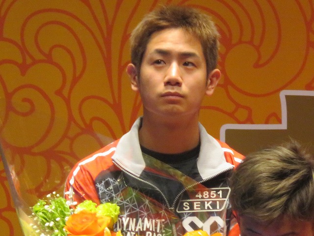 戸田競艇場で開かれたSG戸田クラシックの開会式での関浩哉選手