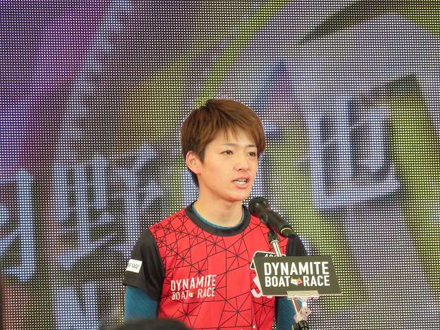 2019年多摩川SGグランドチャンピオン、オープニングセレモニーの羽野直也選手