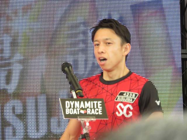 2019年多摩川SGグランドチャンピオン、オープニングセレモニーの毒島誠選手