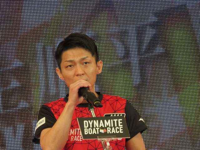 2019年多摩川SGグランドチャンピオン、オープニングセレモニーの桐生順平選手