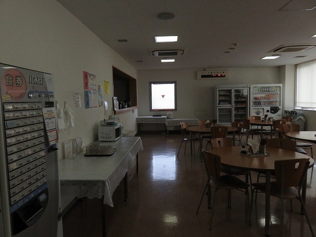 平和島競艇場の選手たちが食事をする食堂