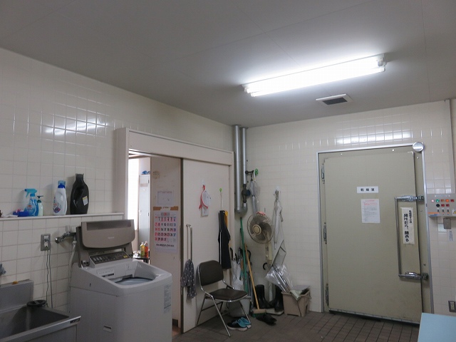 平和島競艇場のピット内にある洗濯部屋