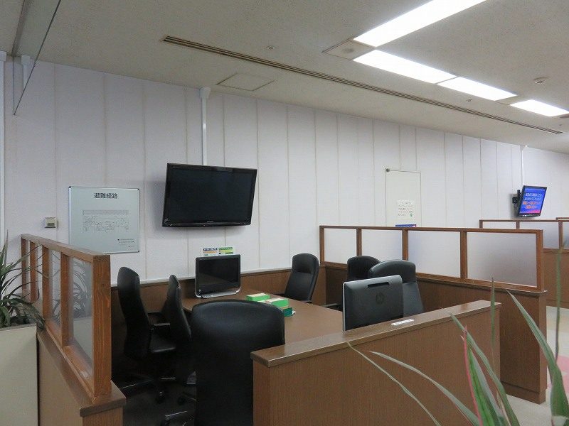 尼崎競艇場の5階有料席のグループシート