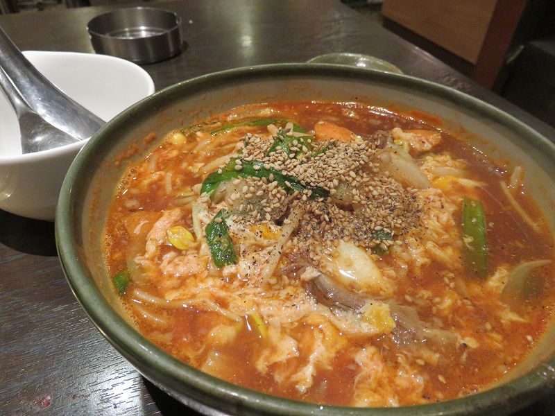 江戸川区松江の焼肉屋「成光苑」のテグタン(980円)