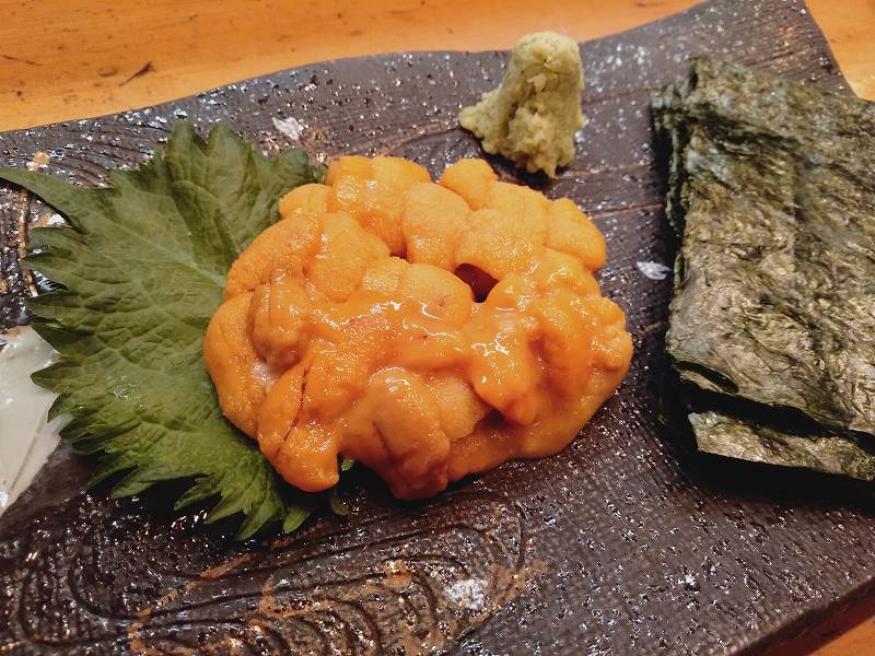 「鮨dining松雪」の生うに
