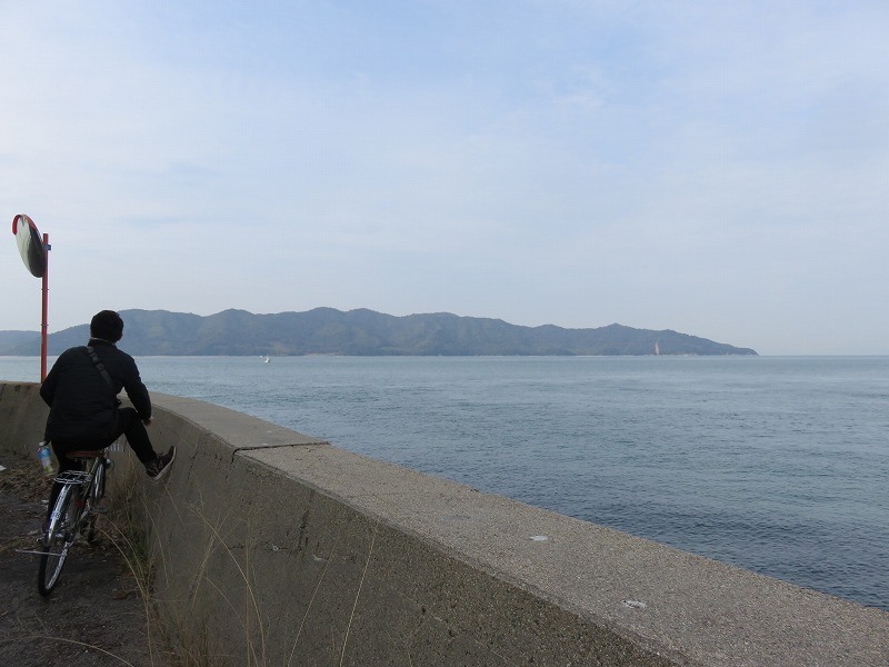 本島の海と堤防