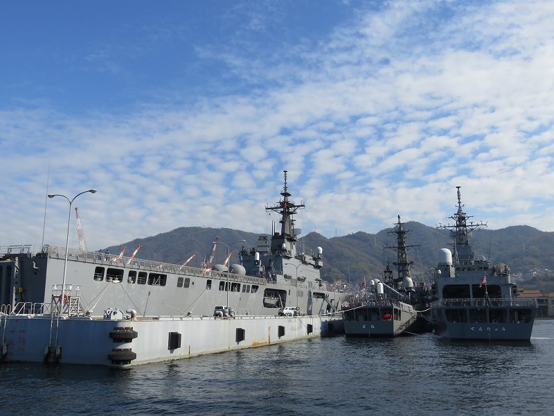 呉の艦船めぐりで見られる艦船
