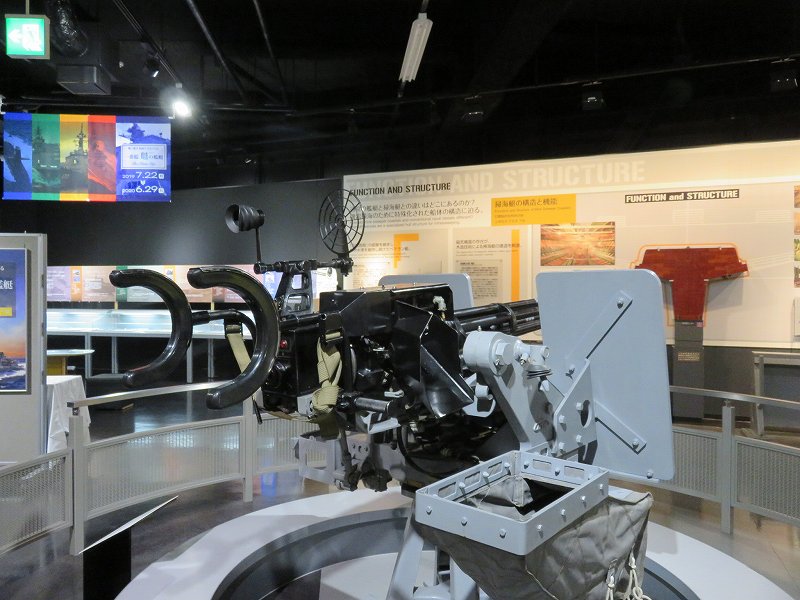 海上自衛隊呉資料館2階に展示されている掃海艇