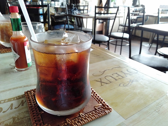 蒲郡駅前の喫茶店「茶太郎」のアイスコーヒー