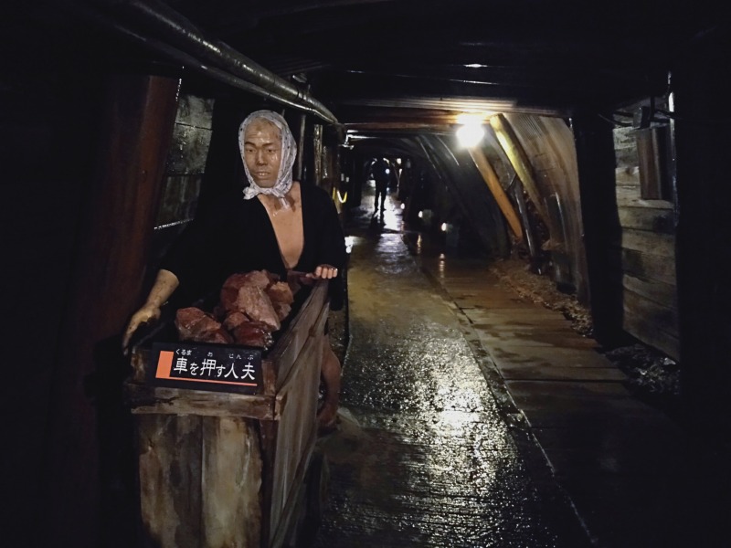 足尾銅山の通洞内に展示されている人形
