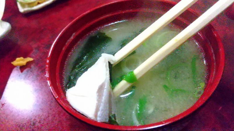 鳴門の居酒屋「あじの家」の0円味噌汁