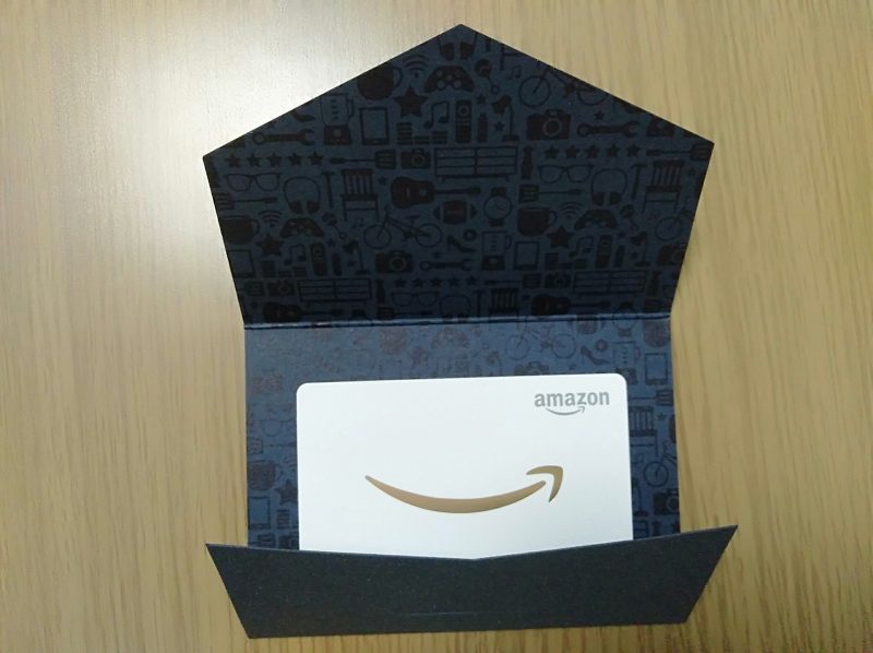 Amazonギフト券封筒タイプ(ミニサイズ)の中身