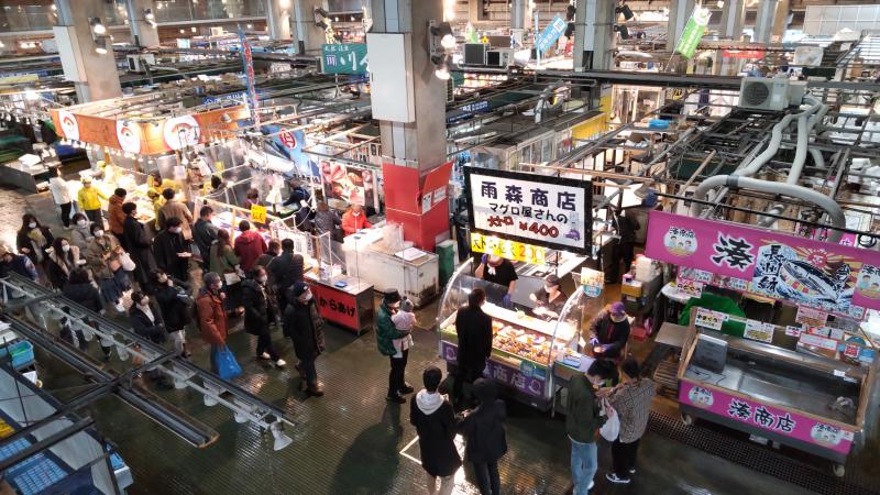 唐戸市場・活きいき馬関街のようす