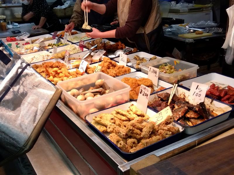 若松のゑびす市場内のお惣菜屋