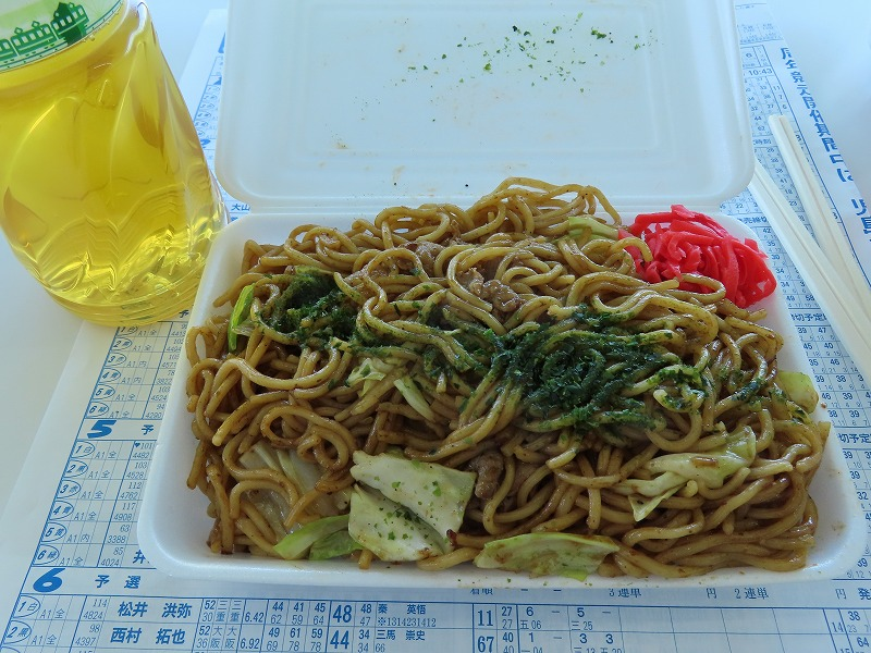 ボートレース児島1階焼きそば屋の焼きそば