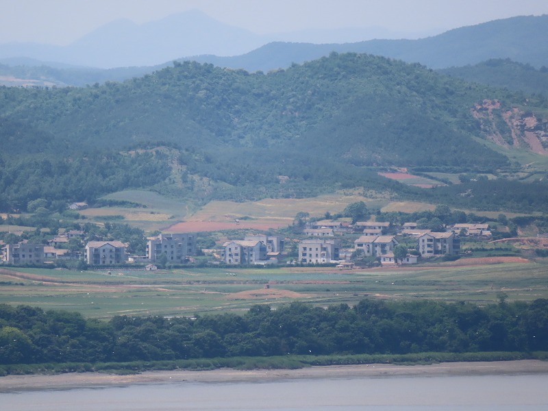 烏頭山統一展望台から見える北朝鮮