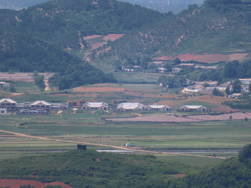 烏頭山統一展望台から見える北朝鮮