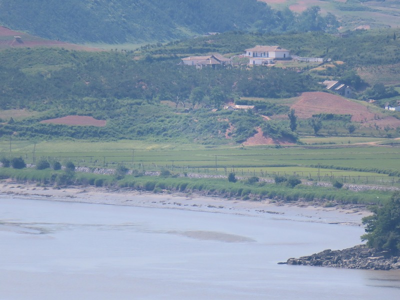 烏頭山統一展望台から見える北朝鮮