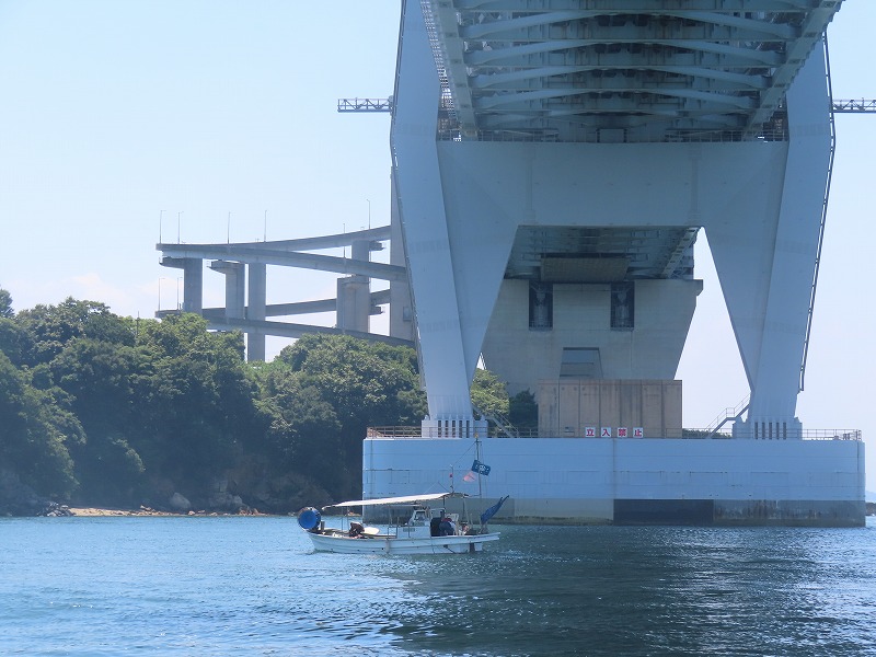 瀬戸大橋周遊観光船から見える瀬戸大橋