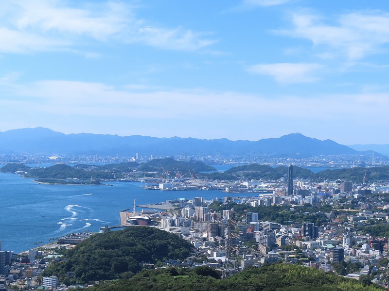 火の山山頂からの眺め