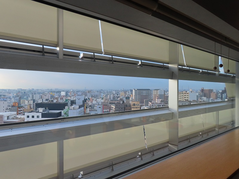ホテル「OMO7大阪」のキングルーム10階からの眺め